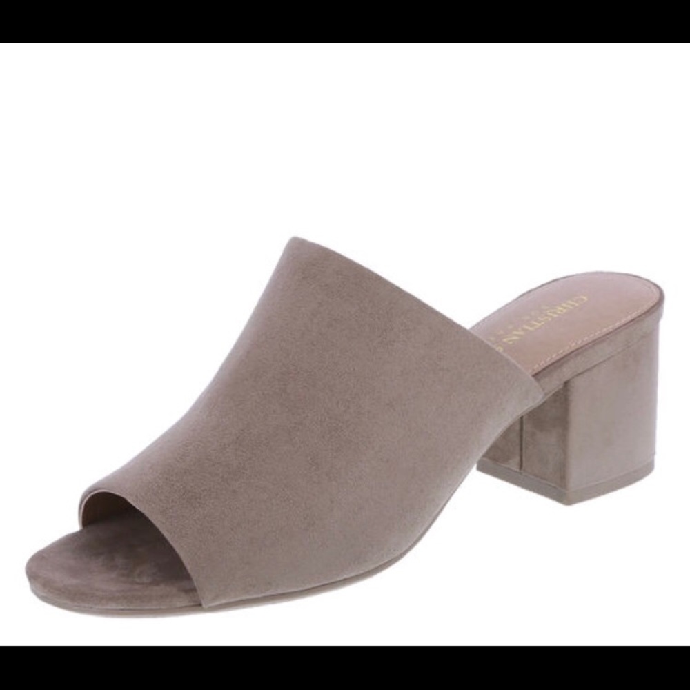 Christian Siriano Low Slide Heel